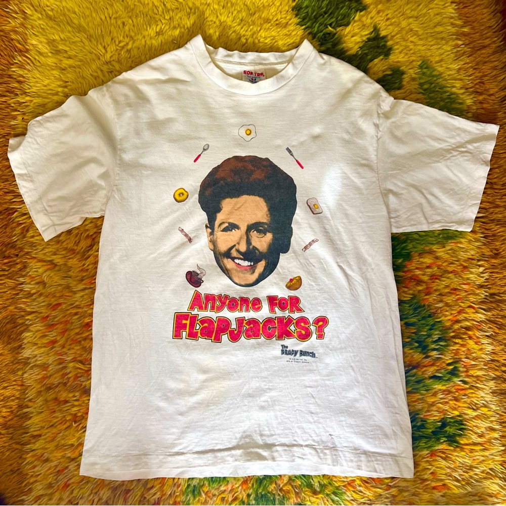 Vintage 1993 The Brady Bunch Alice Anyone for Flapjacks Tee 🥞